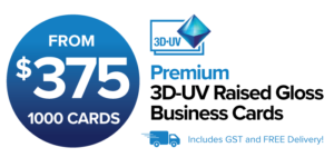 3D-UV Spot Gloss Business Cards